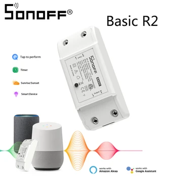 Sonoff Osnovne R2 Wifi Smart Stikalo Modul DIY Smart Home Lučka Samosprožilca Breaker Glasovni Nadzor Dela Z Alexa googlova Domača stran eWLink App