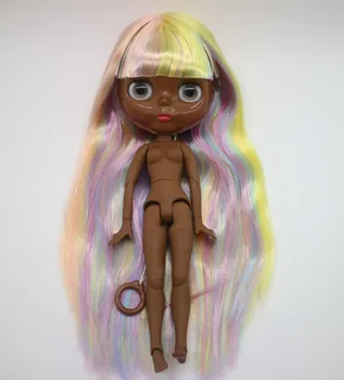 Nude Blyth Lutka skupni organ Mešani lase Ravne lase, moda lutka tovarne lutka, ki je Primerna Za DIY 1028