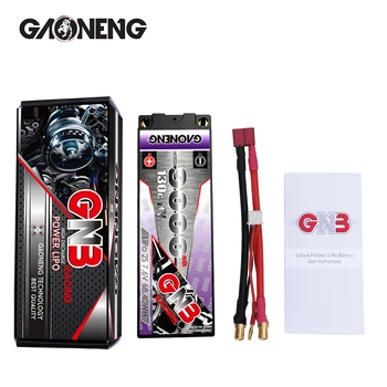 Gaoneng GNB 9000mAh 2S 7.6 V 130C/240C 6,0 mm Bullet Hardcase LiHV LiPo Baterijo z XT60 T Plug za 1:10 1/10 RC Avto, Čoln