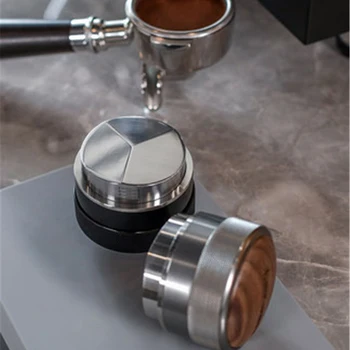 58.35 mm Ajustable Kave Zlorabiti Orehovega Lesa, Ročaj v Prahu Kladivo Fan Bazo Espresso Distributer Opremo Coffeeware Za Barista