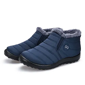 Zimski škornji ženske čevlje 2021 antiskid dnu nepremočljiv sneg škornji trdna športna obutev ženska toplo čevlje dame plus velikost