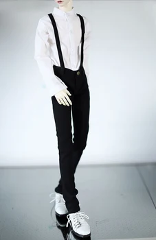 BJD lutka hlače, črno beli kombinezoni za 1/3 BJD SD13 SD17 Stric SSDF2 lutka velikosti hlače lutka dodatki
