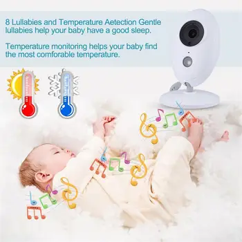 3.5 palčni Brezžični Video Barve Baby Monitor, prenosni Varnosti Otroška Varuška Kamere IR LED Nočno Vizijo interkom Varuška