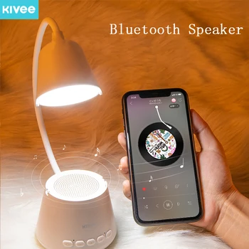 KIVEE DM01 Prenosni Zvočniki Bluetooth Zvočnik Brezžični Zvočnik Z LED Namizna Svetilka Surround HIFI Stereo zvočnik za mobilni telefon