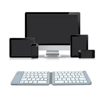 Brezžična Tehnologija Bluetooth Zložljive Mini Tipkovnico Za Tablični Računalnik Mobilni Telefon, Računalnik, Univerzalno Tipkovnice Prenosni Office Magnetna Zložljiva Tipkovnica