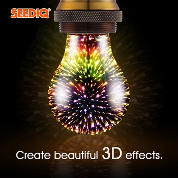 3D Dekoracijo Led Žarnica E27 220v 110v Retro Žarnice A60 ST64 G80 G95 G125 Praznik Luči Ognjemet Novost Luči Lučka
