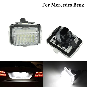 2 kos brez Napak LED Številka Licence Ploščo Lučka Lučka Za Mercedes Benz W205 W221 W212 CLA C117 R172 W204 2D/4D/5D 2011-2020