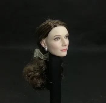 Zbirka 1/6 Obsega Audrey Hepburn Glavo Skulptura S pravimi Lasmi, primerni za 12 akcijski slika igrača Phicen Bela Koža Telesa Model