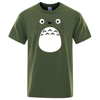 Japonski Anime Živahen Stran tshirt Totoro t srajce Hayao Miyazaki risanka oblačila Studio Ghibli t-shirt moški Harajuku Vrhovi Tees