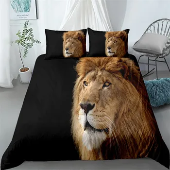 3d velikan tiger posteljnina nabor kralj kraljica twin enotni velikosti rjuhe kritje blazino primerih, posteljnina nabor