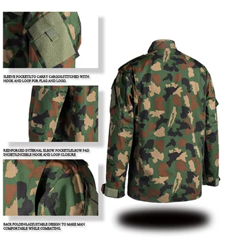 Vojaško Taktično Enotno ACU Džungle Maskirno Obleko Vojske Boj proti Enotno Jakna+Hlače za Moške Boj Oblačila Vojaške uniforme