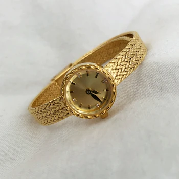 Vintage Zlato Letnik Japonski gibanje maisui watch ins slog prosti čas, moda quartz uro