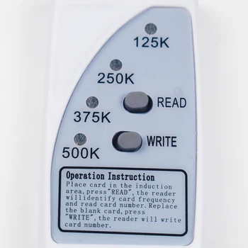 Ročni RFID Kartic Pisatelj 125KHz kopirni stroj Duplicator ID Tags Programer Z lučko EM4305 T5577 Tipko Keyfob