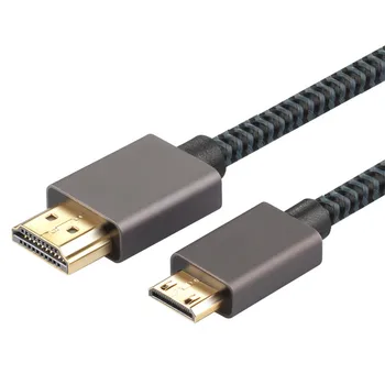 HDMI Na MINI HDMI Kabel 2.0, ki v 4K 60HZ Visoke Hitrosti pozlačeni Vtikač HDMI Line For Camera Monitor Projektor Prenosni