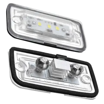 2pcs Avto LED Tablice Svetlobe 6000K Super Svetla Število Ploščo Lučka Za Mercedes Benz C W203 CLK W209 SL R230