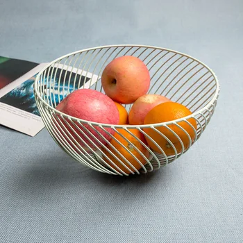 Preprost nordijska železa umetnosti sadje ploščo sadje košarice modi sodobne shranjevanje pladenj dnevna soba skladiščenje suhega sadja ploščo tovarne di