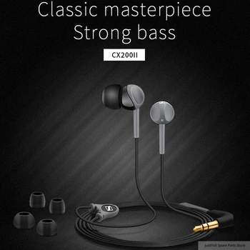 Sennheiser CX200 StreetII v uho Stereo Slušalke Žične Bas Slušalke Šport Teče Čepkov HI-fi Slušalke za iPhone Androd