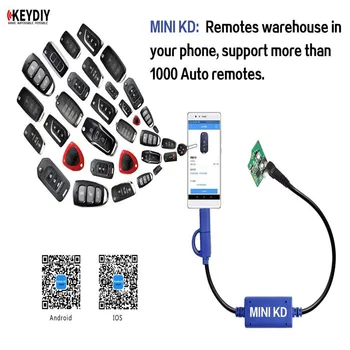 Original KEYDIY Mini KD Remote Key Generator Upravljalniki Podporo Android, Da Več Kot 1000 Auto Remotes