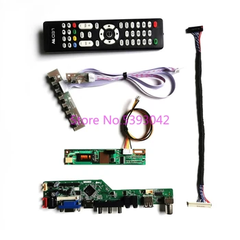 Fit LTN154X3-L01/L02/L03/L04/L05/L06/L09/L0A/L0B/L0C/L0D Daljinsko USB, analogna TV 30-Pin LVDS 1CCFL 1280*800 nadzorne plošče za vgradnjo v vozilo