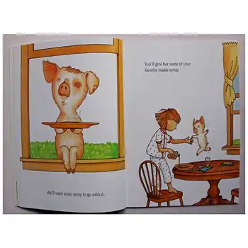 Če bi Prašiča, a Palačinka S Laura Joffe Numeroff Izobraževalne angleški Sliko Učne Kartice Zgodba Knjigo Baby Otroci Otrok Darilo