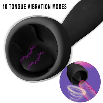 10 Načini Ustni Lizanje Jezikom Klitoris G spot Vibratorji Nastavek Stimulator Penis Massager Trener glavice penisa z vibriranjem Sex Igrače Pari