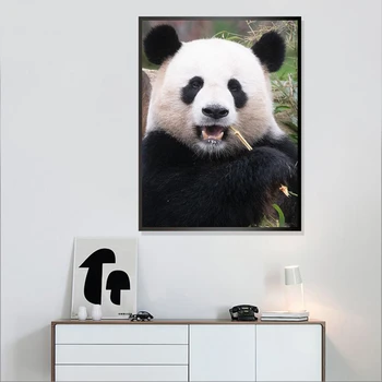 EverShine Diamond Mozaik Živali Wall Art Diamond Slikarstvo Celoten Kvadratni Panda Cross Stitch Obrt Hobi Darilo Dekor Za Dom