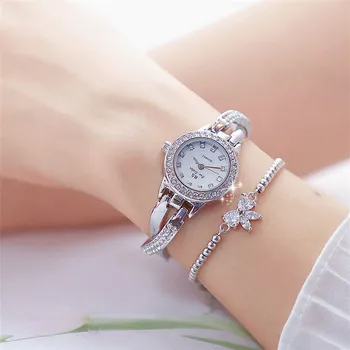 BS Vroče Luksuzni Quartz zapestne ure Ženske Nepremočljiva Zlitine Zapestnica Ura Plemenito Krasen Lady Watch Montre Femme Reloj Mujer W5