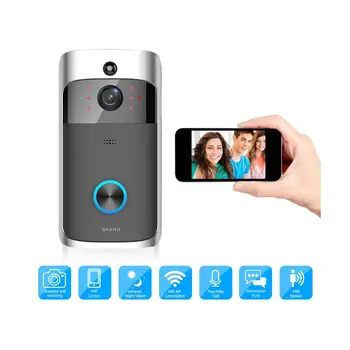 Video Zvonec WiFi Brezžični Doma Interkom Smart Visual Deurbel Snemanje Nizko Porabo Energije Za Daljinsko Spremljanje Za Pametni Telefon