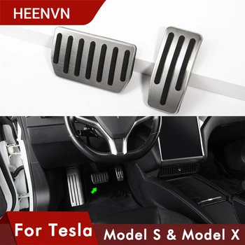 Heenvn Avto Zavorni Pedal Kritje Za Tesla Model S X Pribor Pedal Pad Non-Slip Aluminijevih zlitin Za Tesla Model X & S 2020
