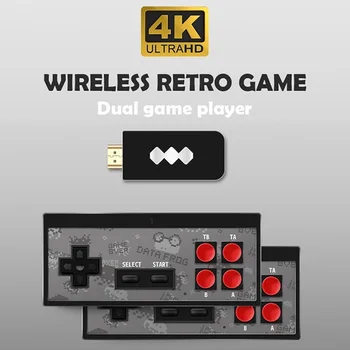 Nova Različica Brezžične Prenosne igralne Konzole 4K 8-Bitno Klasičnih Y3 MINI Igre palico za Retro TV Video Igra Graditi V 3500/10000 Igre