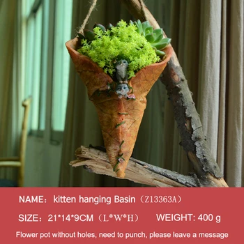 Vsakdanje Zbiranje Smole Živali Cvetlični Lonček Pravljice Vrt Lončki Za Succulents Okrasni Dom Namizje Vaza Dekoracijo