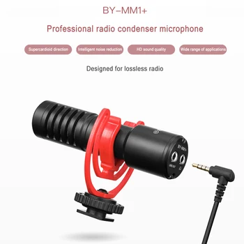 BOYA S-MM1+ / MM1 Puško Video Brezžični Mikrofon Univerzalno Snemanje Mikrofona za iPhone Pametni Fotoaparati DSLR Youtube