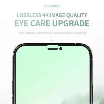 Wsken 0,3 mm Kaljeno Zaščitno Steklo za iPhone 12 Pro Max Screen Protector mini Polno Zajetje 11 Xs X Xr Anti Zelena Ray Film