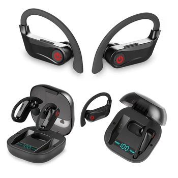 SOHOKDA H-B-Q PRO TWS brezžične slušalke Bluetooth 5.0 čepkov Stereo Šport slušalke 950mah primeru Nepremočljiva uho kavelj Slušalke