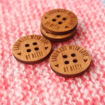 Osebno leseni gumbi za pletenih in kvačkanih elemente, gumbi za ročno izdelani predmeti, ki meri leseni gumbi (MK003)