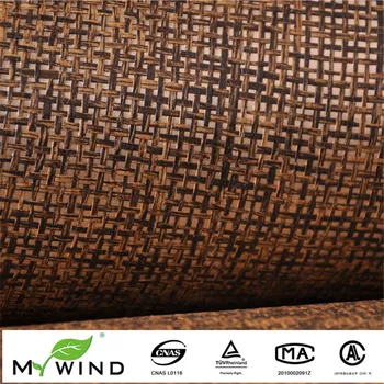 MYWIND Spodbujanje Svetlobo, Zlato Rjave Grasscloth Papir Vezavi Teksturirane Naravne Tkanine Ozadje Za Dnevna Soba Dekoracijo Doma