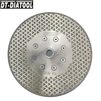 DT-DIATOOL 1pc Electroplated Diamantno Rezalno Ploščo za Mletje Kolo Obeh Straneh Prevlečeni Žage za Rezanje Marmorja Ploščice M14 Nit