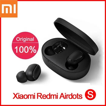 Original Xiaomi Redmi Airdots 2 TWS Slušalke Res Brezžične Bluetooth Stereo bas Z Mikrofonom za Prostoročno Čepkov Tapnite AI Nadzor