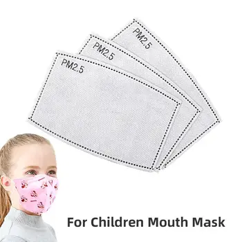Hitra Dostava PM2.5 Masko Filter Papir Proti Prahu Zaščitna Usta Masko Ogljikovih Razpoložljivi Bombaž Masko Filter Za Otroke Otrok