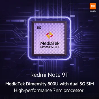 Na Zalogi Globalni Različici Xiaomi Redmi Upoštevajte, 9T 9 T 5G 4 GB RAM 64 GB ROM Mobilni Telefon Dimensity 800U 48MP Trojno Fotoaparat 5000mAh NFC