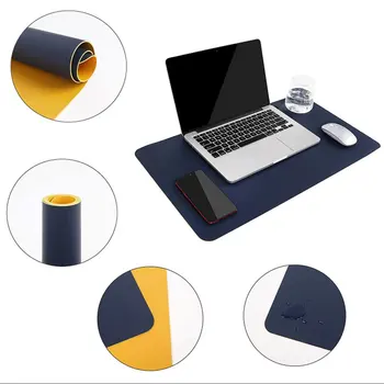 1 PC Usnje Računalniški Mizi Mat Vodoodporno Usnje Desk Tipke Miške Zaščitni Pokrov Za Office Naključno Barvo