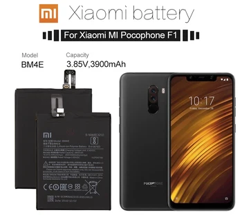 Original BM4E Telefon Baterija za Pocophone F1 Baterije Xiaomi Pocophone F1 Zamenjava Poco Baterije Xiomi bateria