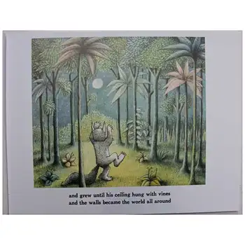 Kadar Divje Stvari, ki So Jih Maurice Sendak Izobraževalne angleška slikanica Učne Kartice Zgodba Knjige Za Otroka, Otrok, Otrok Darilo
