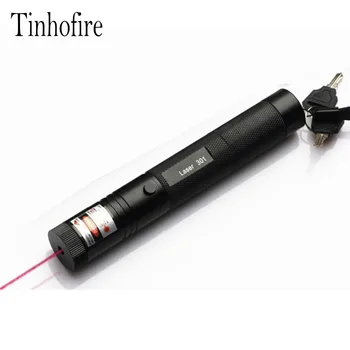 Tinhofire Laser 301 Rdeče 650nm 5mW Rdeči Laserski kazalnik Pero Zoomable Laser Svetilka
