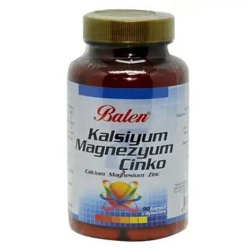 Kalcij & Magnezij & Cink Kapsul - 90 Kapsule 709 mg Balen prehransko Dopolnilo Izdelano v Turčiji