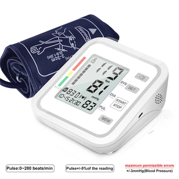 Začetni Krvni Tlak Monitor Hlačnice Prenosni Digitalni Sphygmomanometer Samodejno nadlaket BP Srčni Utrip Stopnja Tensiometro Tonometer