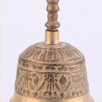 Prenosni Ročno Tibera Buddhist FengShui Strani Bell Medenina Z Meditacijo, Molitvijo Bell Glasen Klic Bell Večerja Srečen Storitev Bell