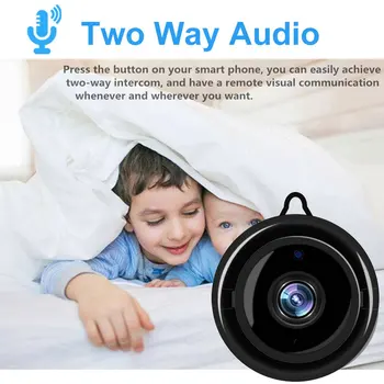 Brezžični Mini IP Kamero 960P HD IR Nočno opazovanje Mikro Kamero Home Security nadzor WiFi Baby Monitor, Fotoaparat