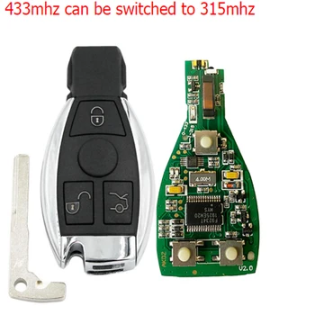 2 3 3+1 Gumb Smart Remote Key 315mhz/433mhz fob za Mercedes Benz po letu 2000+ NEC&BGA zamenjajte NEC Čip z logotipom