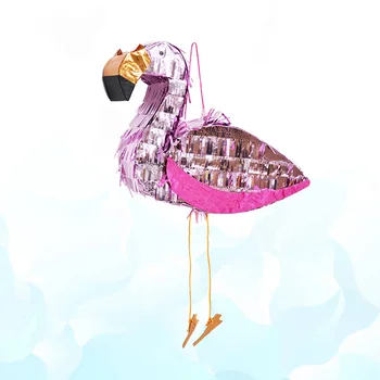 Pinata Aluminijasto Folijo Flamingo Obliko Igrače, Igre, Rekviziti Sladkorja Premagal Ustvarjalne Pisanih Dekoracijo za Otroke Rojstni dan